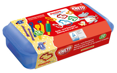 Feuchtmann KNETE Soft KNETE Basic - 4 impasti Morbidi da 150 g, atossici, Vegani e Senza glutine, Impasto essiccante all'Aria in Set per Giochi creativi (a Partire dai 2 Anni