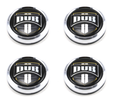 4x NEW DUB Wheels 1003-07-04 1003-07 Chrome Rim Wheel Snap In Center Caps