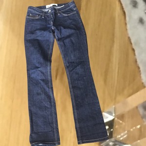 Elisabetta Franchi Celyn B Blue Dark Wash Jeans Skinny Straight Leg Sz 28 |  eBay