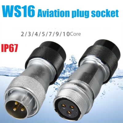 WS16 TD+ZD Electrical Lighting Cabel M16 2Pin AC Power Connectors Signal Adapter
