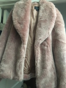 guess pink fur jacket