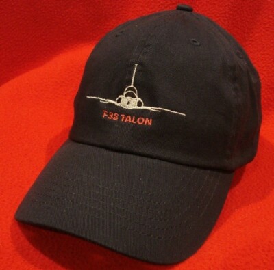 USAF Northrop T-38 Talon dark blue ball cap, low-profile soft cotton aviator hat