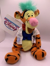 VTG "The Disney Store" MAD SCIENTIST TIGGER 9" Bean Bag Plush Stuffed Animal NWT