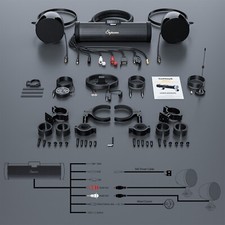 Refurb Waterproof Bluetooth Motorcycle Stereo 8 Speaker Audio Radio USB System