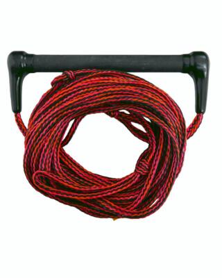 Jobe Transfer Rope Wasserski Wakeboard Hantel Seil Wasserskileine mit Griff rot