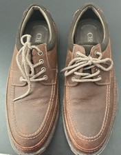 Chaps Mens Leather Lipscomb Dress/Casual Memory Foam Shoes - Brown Size 10 M