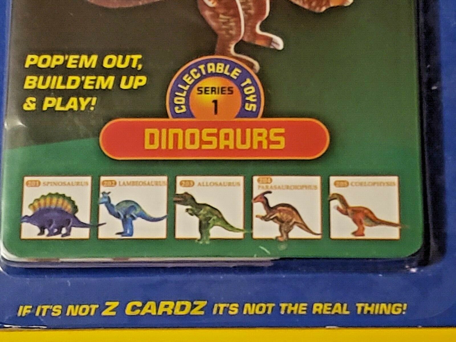 Original Z Cardz Micro Models Collectible Toys DINOSAURS Series 1 Factory  Sealed