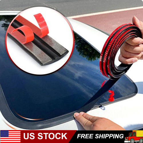 2M Car Windshield Roof Seal Strips Noise Insulation Rubber Sticker Accessories