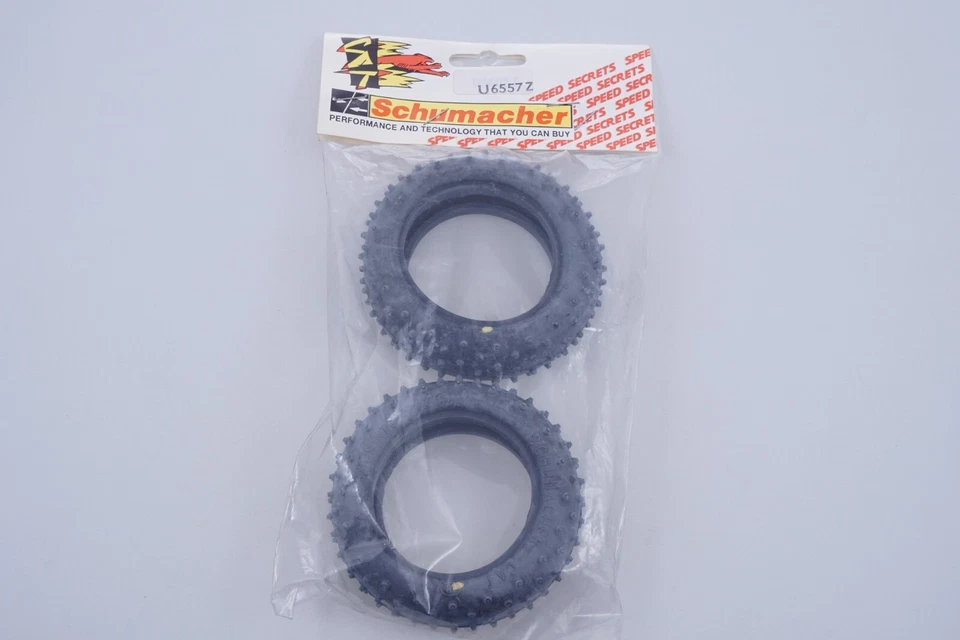 Schumacher Cat 8X20 Minispike Gelbe Reifen (2Stück) U-6557-Z Modellbau - Bild 3 von 4