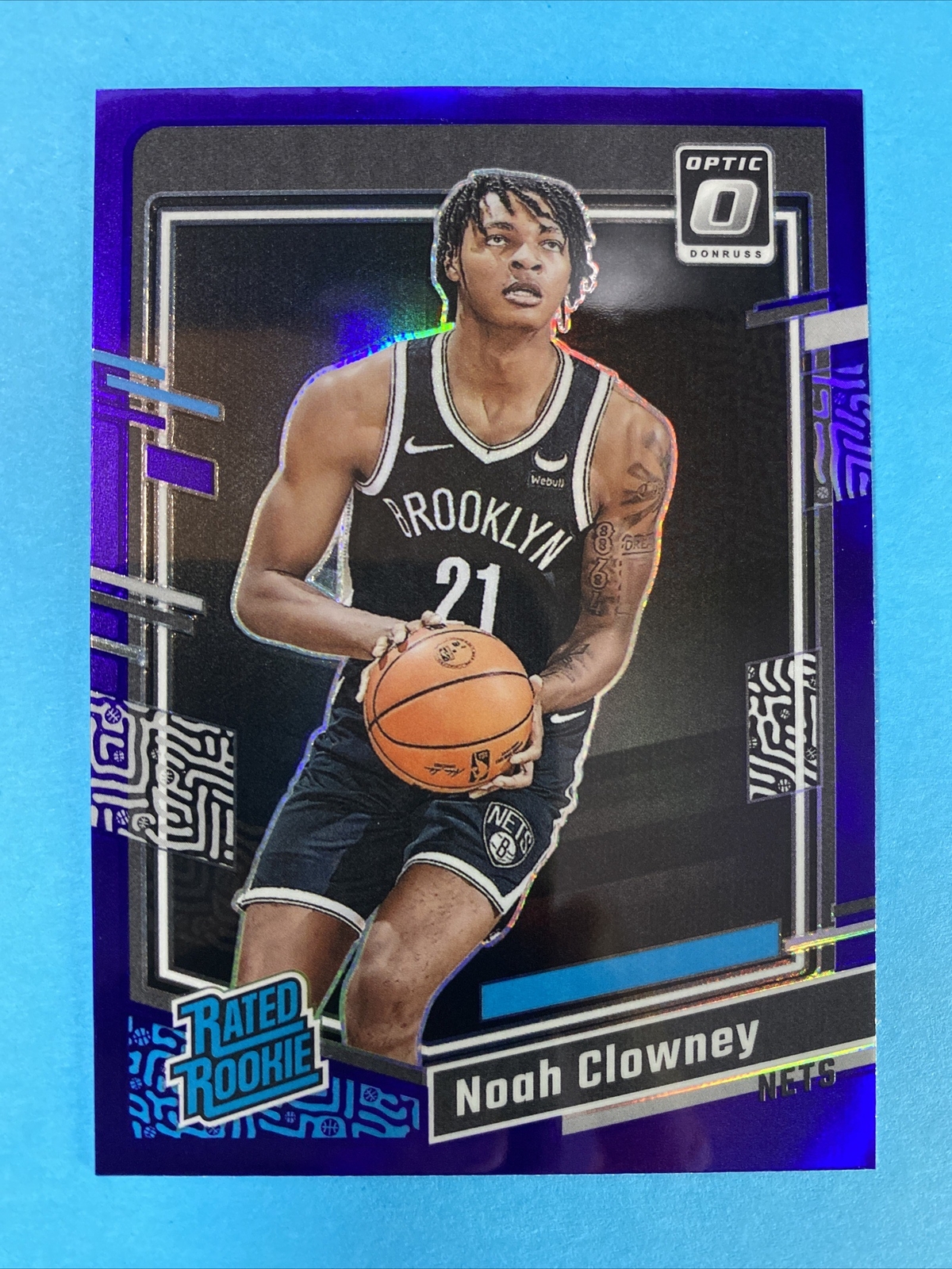 2023-24 Donruss Optic Basketball Purple Holo Rated Rookie Noah Clowney #205 RC