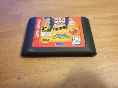 Arcade Classics Sega Genesis NTSC Centipede Missile Command Pong