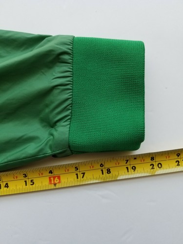 Marc Jacobs Mens Bomber Mock Collar Slit Pockets Full Zip Green W/2 Stripes Sz S - Picture 9 of 12