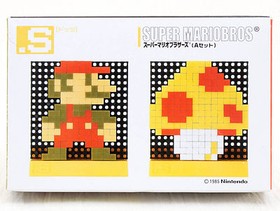 Super Mario Bros. Dots A Set .S Puzzle Pin Panel Toy Tomytec JAPAN FAMICOM 