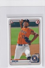 2020 BOWMAN DRAFT 1ST RC ALEX SANTOS HOUSTON ASTROS FIRST ROOKIE - B7554