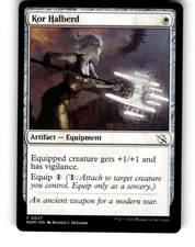 MTG March of the Machine Kor Halberd 0027 C NM/MT 