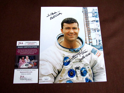 FRED HAISE APOLLO 13 LMP NASA ASTRONAUT SIGNED AUTO QUALITY HP 8 X 10 PHOTO JSA