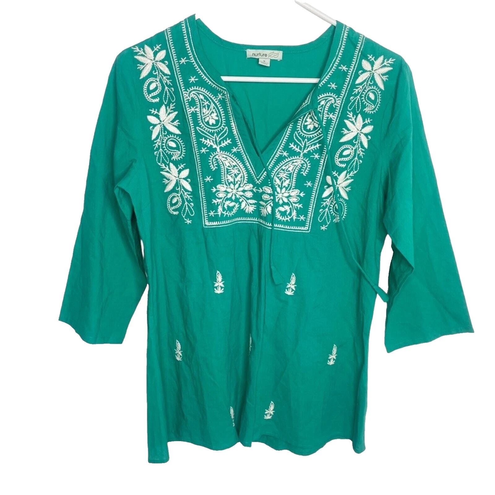 Embroidered Solid Tops for Women