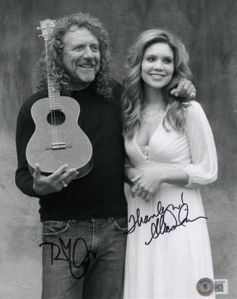 Robert Plant & Alison Krauss Signed Autograph 8x10 Photo Led Zeppelin w/  Beckett | eBay