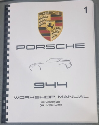 PORSCHE 944 - MOTOR - 8 VENTILE - WERKSTATTHANDBUCH