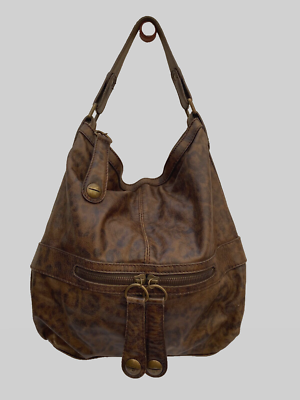 Sac à Main Gérard Darel Midday Midnight - Cuir Gris Taupe - Vintage Occasion Très Bon État