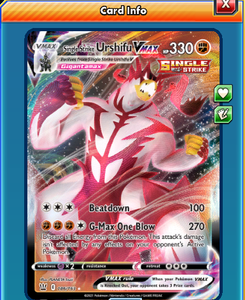 DIGITAL Single Strike Urshifu VMAX pokemon tcg online | eBay