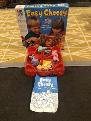Rare Vintage 1993 Easy Cheesy Board Game By MB Complete VGC Christmas