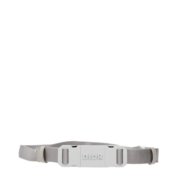 Ceinture homme Christian Dior en tissu gris taille 95 38