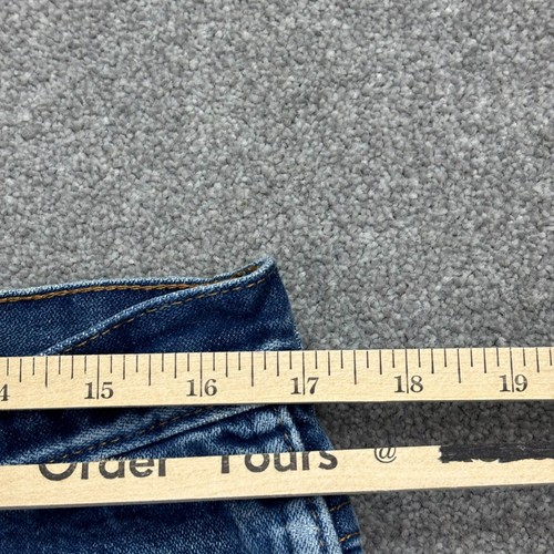 Wrangler Denim Shorts Adult Waist 34 Blue Jorts Carpenter Workwear Hip Hop Mens - Picture 3 of 8