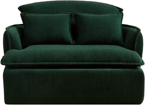 Recamier w/ Foot Rest & Pillow Floor Sofa Chaise Armchair Chaise Lounge Sofa Set - Picture 13 of 14