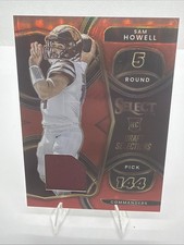 2022 Panini Select - Draft Selections Memorabilia Sam Howell #DS-5 Red Prizm...