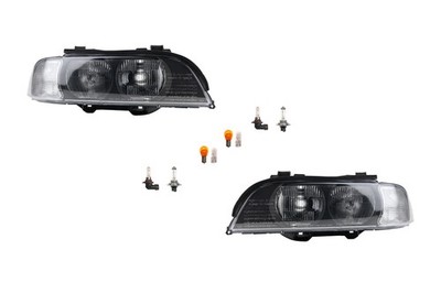 Scheinwerfer Set passend für BMW 5er E39 11/95-08/00 + Leuchtmitt. links rechts