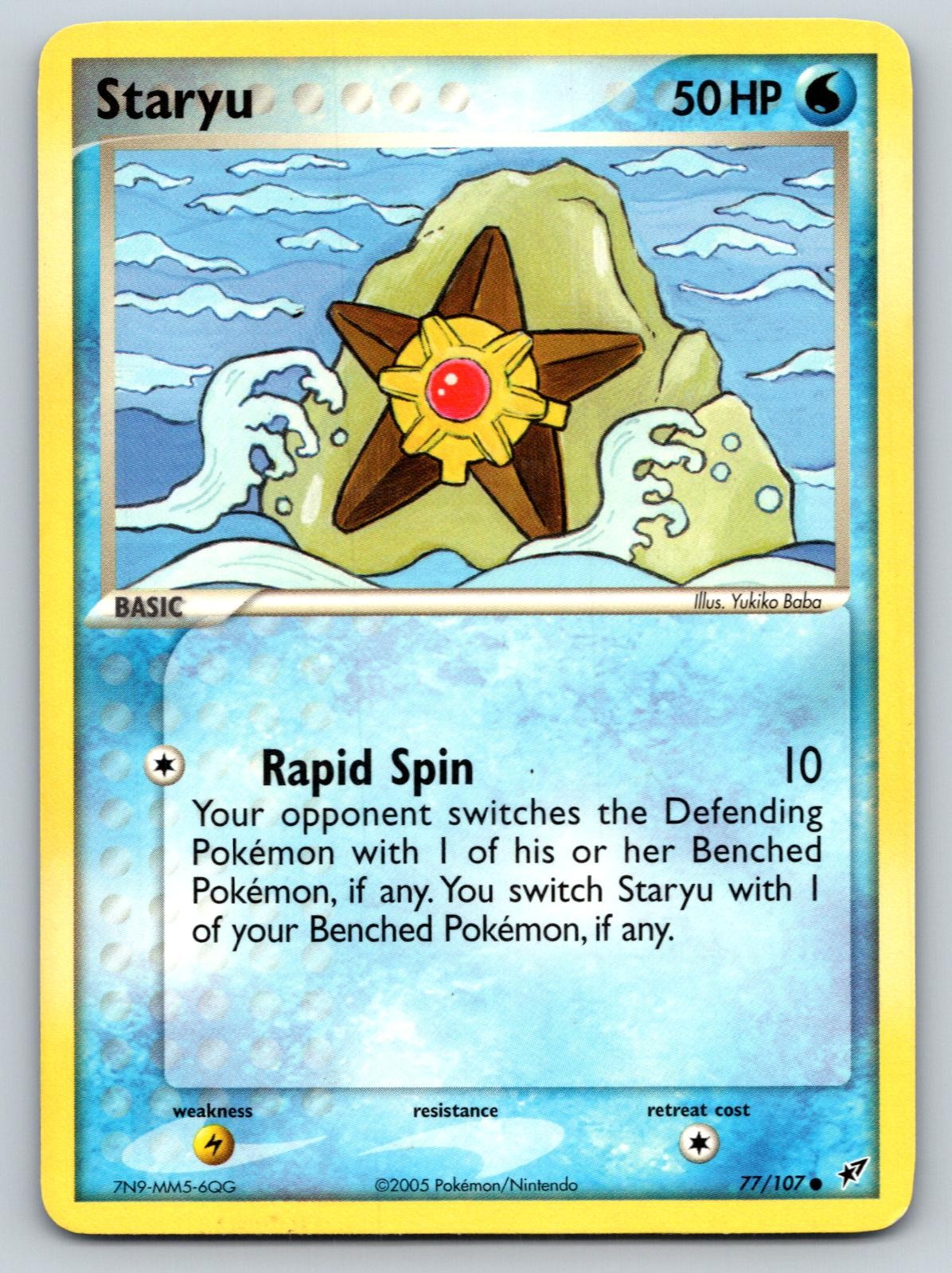 Staryu 77/107 Common Deoxys Pokemon Lightly Played