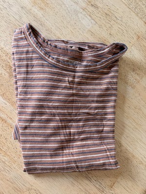 Universal Thread XXL Tan Navy and White Stripe Tee Short Sleeve