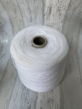 Vintage “Bramwell” White Cone Acrylic Wool 520g Machine Knitting