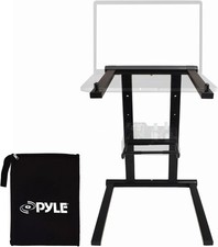 Pyle Universal Portable Foldable Professional DJ Laptop Stand - Black PLPTS35