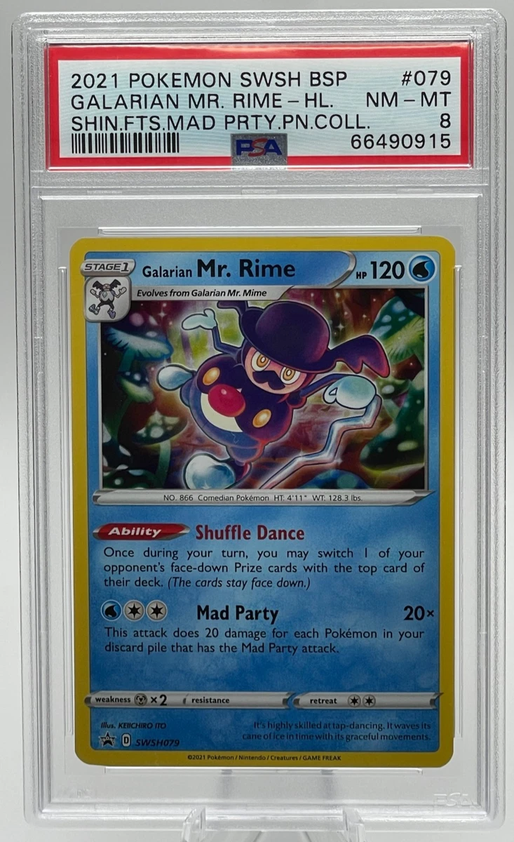 mr rime pokemon card 2021 Shining Fates SV021 Galarian Mr. Holo PSA 9 – 3G Cards & Collectibles, LLC (The cards stay face down.) Water Mr. Rime | Pokédex