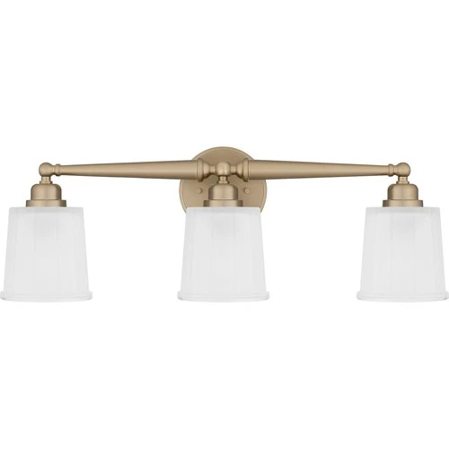 Bronze Gold Three Light Bath from the Cecilia Collection - Picture 2 of 7