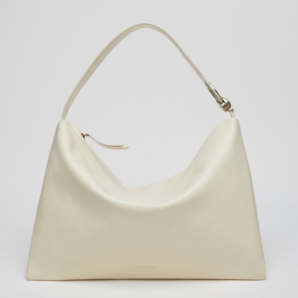 ARCHIVEPKE Egg Fold Calfskin Leather Shoulder Bag Morning Mist Women NEW