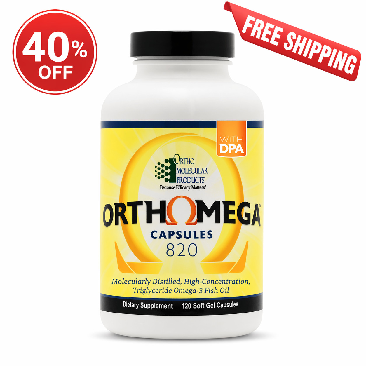 Ortho Molecular Products Orthomega Softgels - 120 Count