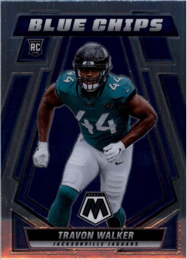 2022 Panini Mosaic Blue Chips #15 Travon Walker - FB