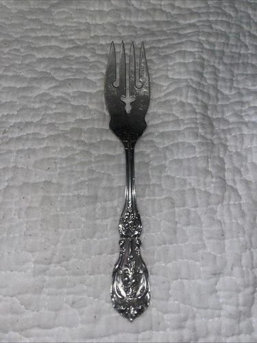 Reed & Barton Francis I Sterling Silver 6-1/8" Salad Fork Old Mark H Monogram