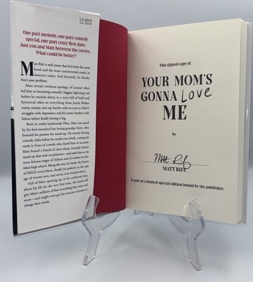 MATT RIFE SIGNED AUTOGRAPHED YOUR MOM S GONNA LOVE ME 1ST ED / 1ST PR HC BOOK #3