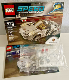 LEGO 75910 SPEED CHAMPIONS Porsche 918 Spyder 151 pcs 100% Complete ! Retired !