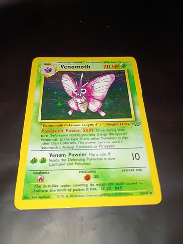 Pokémon Venomoth 13/64 - Jungle Set - Holo Pokemon Card
