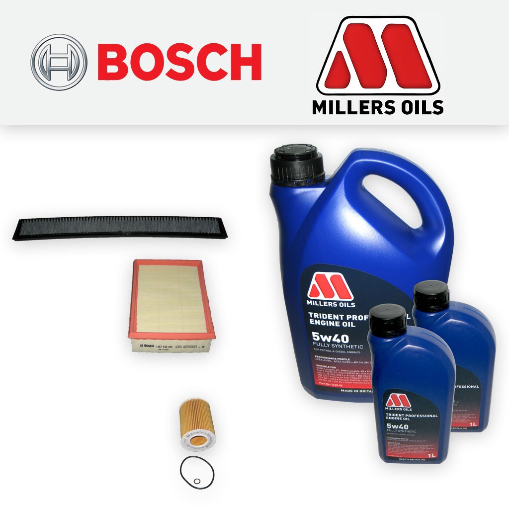 SERVICE KIT for BMW X3 (E83) 2.5I M54 OIL AIR CABIN FILTERS +7L OIL (2004-2006)
