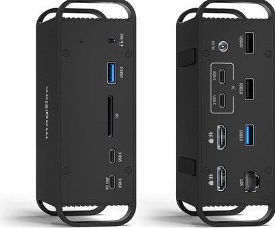MacBook Docking Station Dual Monitor, USB C Dockingstation mit 2 4k HDMI,...