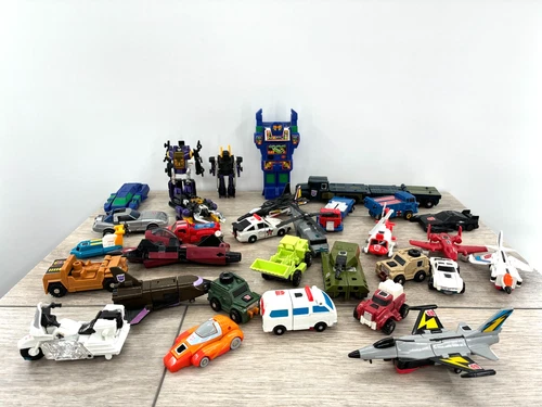 Vintage Transformers Mainly G1 Mixed Lot Throttlebot  Action Figures Vehicles 31