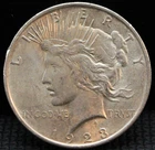 1923 Philadelphia Peace Silver Dollar 90% Silver Antique Collector Coin