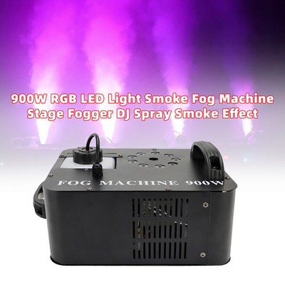 900W RGB LED Licht Rauch Nebelmaschine Bühne Fogger DJ Spray Raucheffekt