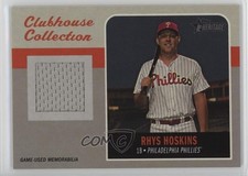 2019 Topps Heritage High Number Clubhouse Collection Relics Rhys Hoskins 1hc0